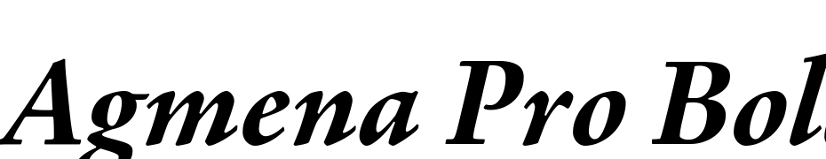 Agmena Pro Bold Italic Font Download Free